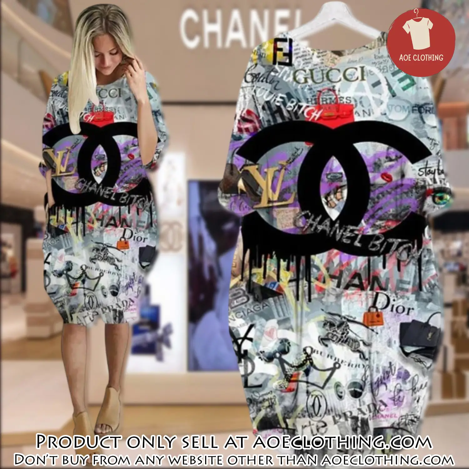 Chanel batwing pocket dress luxury brand for women pd080 aoe1838432